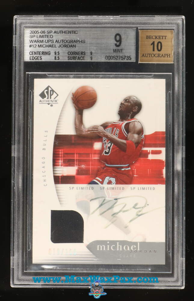 2005 SP Authentic Limited Warm Ups Autograph Michael Jordan #12 /100