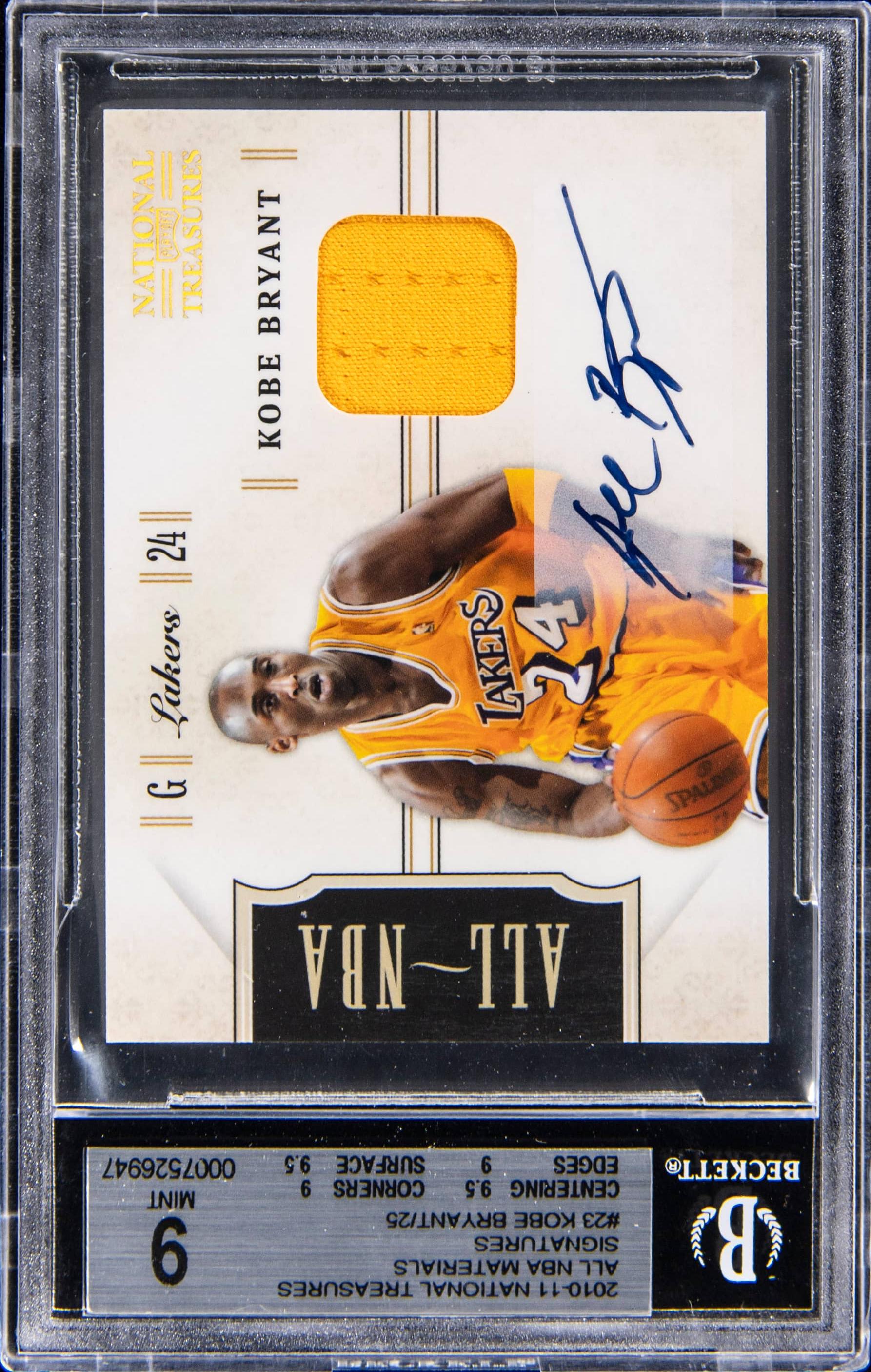 2010 Playoff National Treasures All NBA Signature Material Kobe Bryant #23 /25