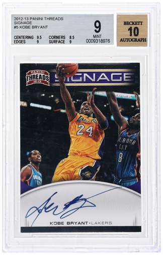 2012 Panini Threads Signage Kobe Bryant #5