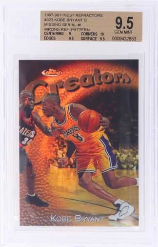 1997 Finest Refractor Kobe Bryant #323 /289