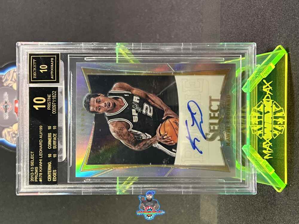 2012 Panini Select Autograph Silver Prizm Kawhi Leonard #178 /199