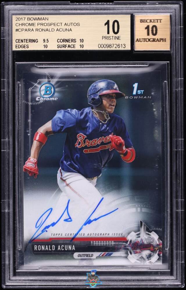 2017 Bowman Chrome Prospect Autograph Ronald Acuna #CPARA
