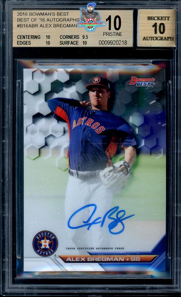 2016 Bowman's Best Best of '16 Autographs Alex Bregman #B16ABR