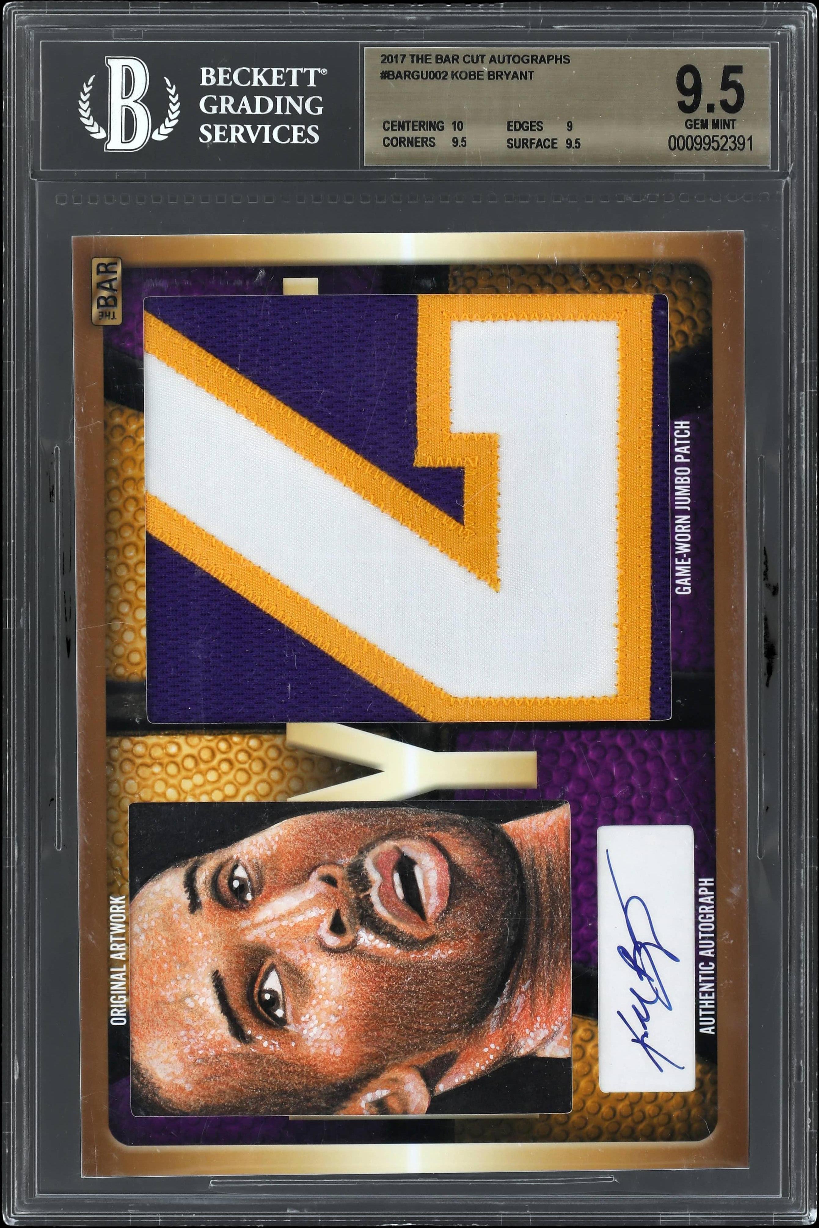 2017 the Bar Cut Autographs Kobe Bryant #BARGU002 /1