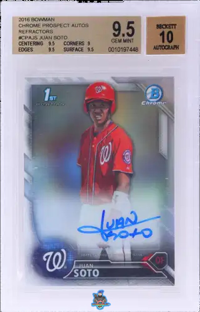 2016 Bowman Chrome Prospect Autograph Refractor Juan Soto #CPAJS /499