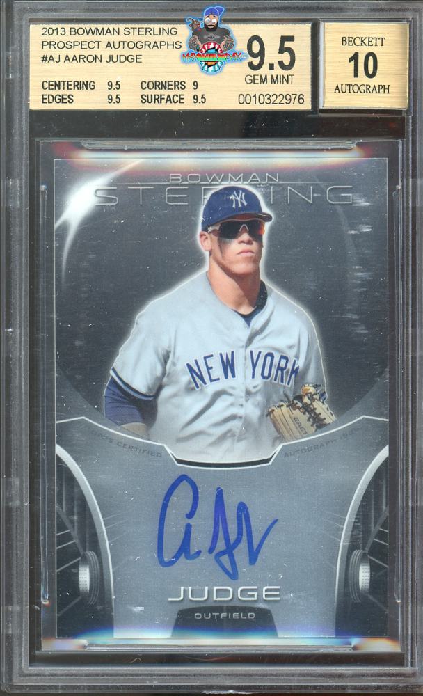 2013 Bowman Sterling Prospect Autograph Aaron Judge #BSAPAJ