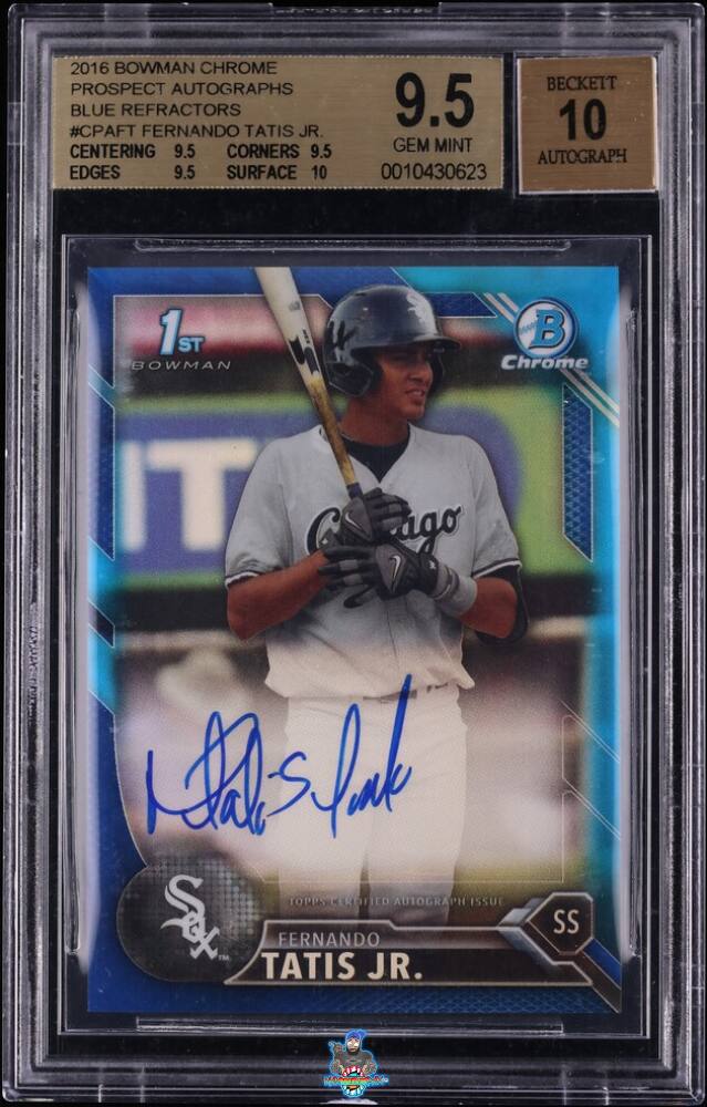 2016 Bowman Chrome Prospect Autograph Blue Refractor Fernando Tatis Jr. #CPAFT /150