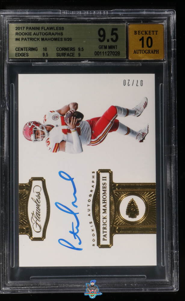 2017 Panini Flawless Rookie Autograph Patrick Mahomes II #RAPM /20