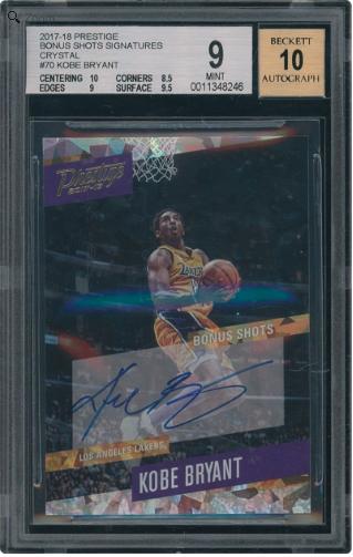 2017 Panini Prestige Bonus Shots Signature Crystal Kobe Bryant #70