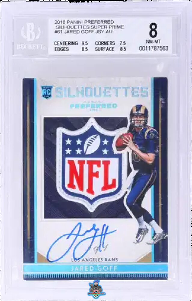 2016 Panini Preferred Silhouettes Super Prime Jared Goff #61 /1