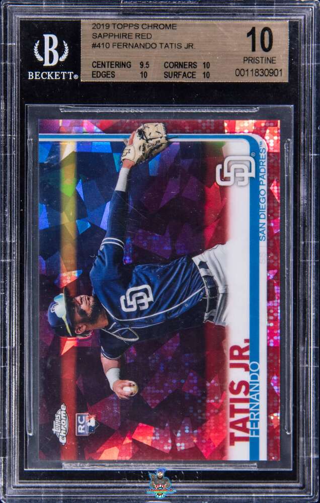 2019 Topps Chrome Sapphire Red Fernando Tatis Jr. #410 /5
