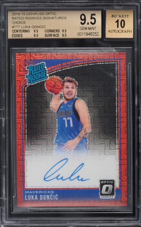 2018 Donruss Optic Rated Rookie Signature Choice Luka Doncic #177