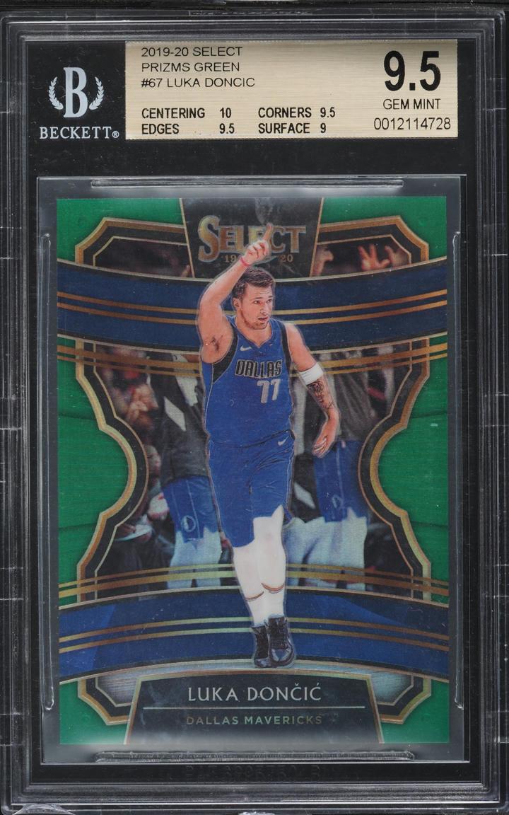 2019 Panini Select Prizms Green Luka Doncic #67 /5