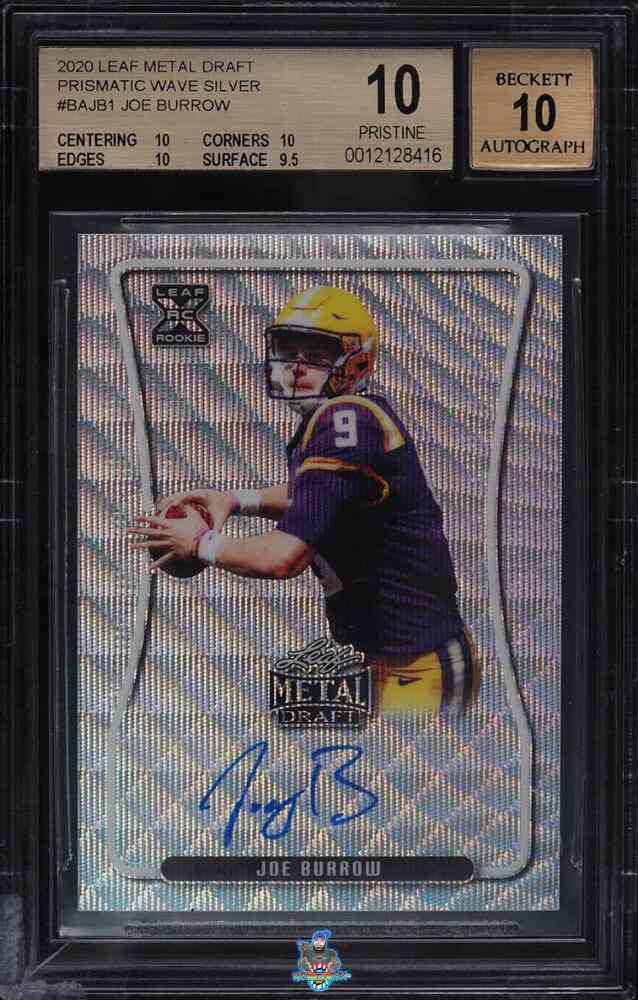 2020 Leaf Metal Draft Prismatic Wave Silver Joe Burrow #BAJB1 /50