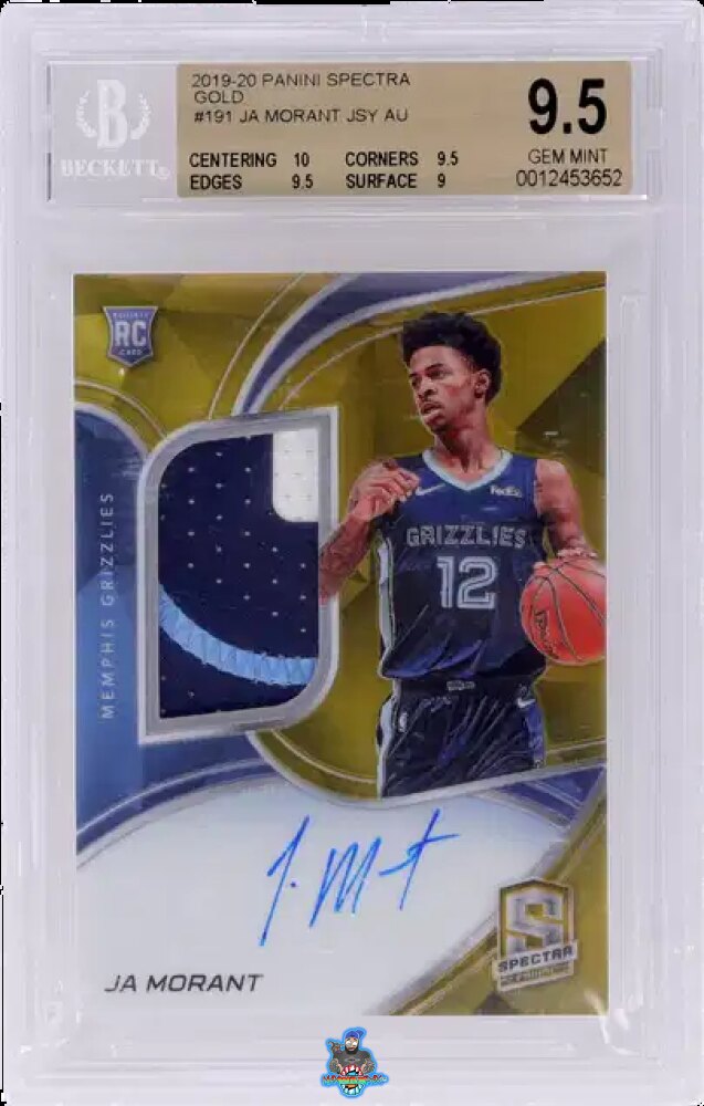 2019 Panini Spectra Gold Ja Morant #191 /10