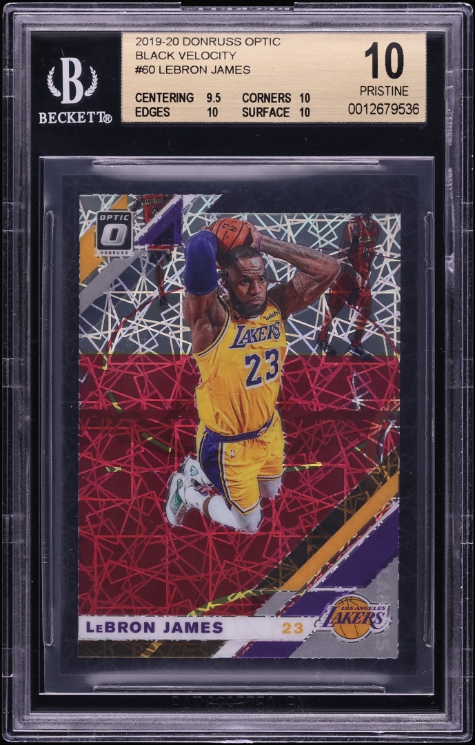 2019 Donruss Optic Black Velocity LeBron James #60 /39