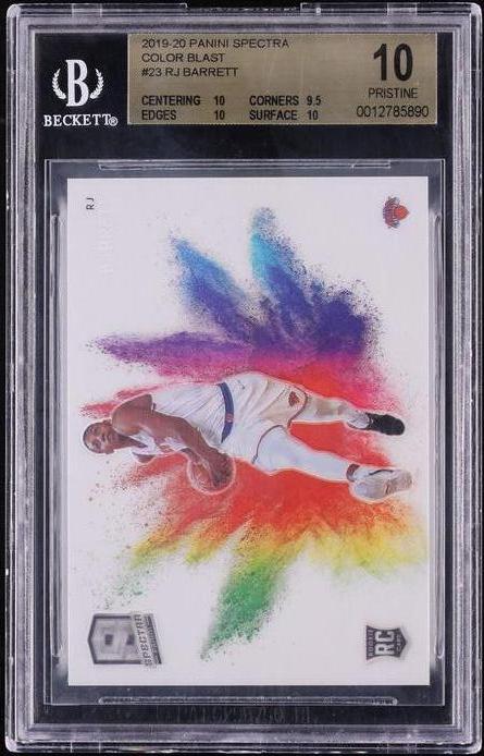 2019 Panini Spectra Color Blast RJ Barrett #23