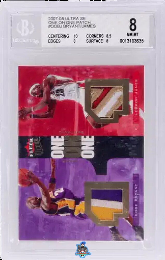 2007 Ultra Se One On One Patch Kobe Bryant/Lebron James #OOBJ /10