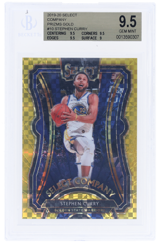 2019 Panini Select Company Gold Prizm Stephen Curry #10 /10