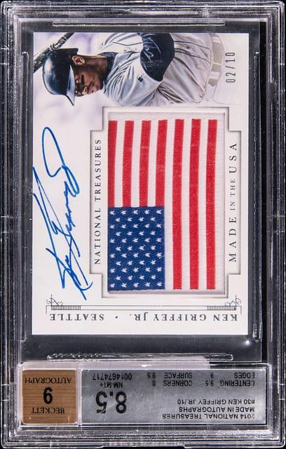 2014 National Treasures Made In Autographs Ken Griffey Jr. #30 /10