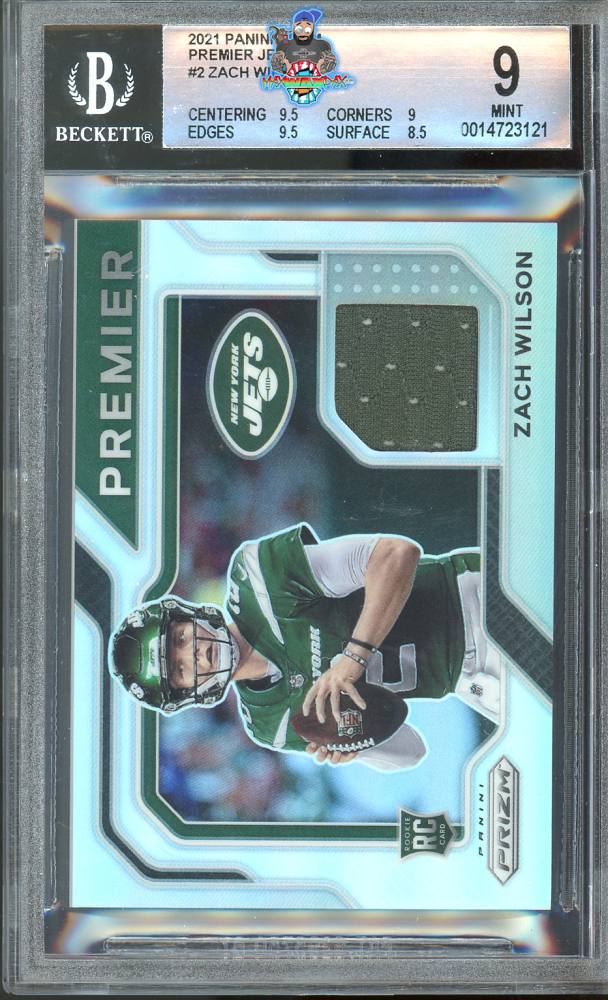 2021 Panini Prizm Premier Jersey Zach Wilson #PJ2