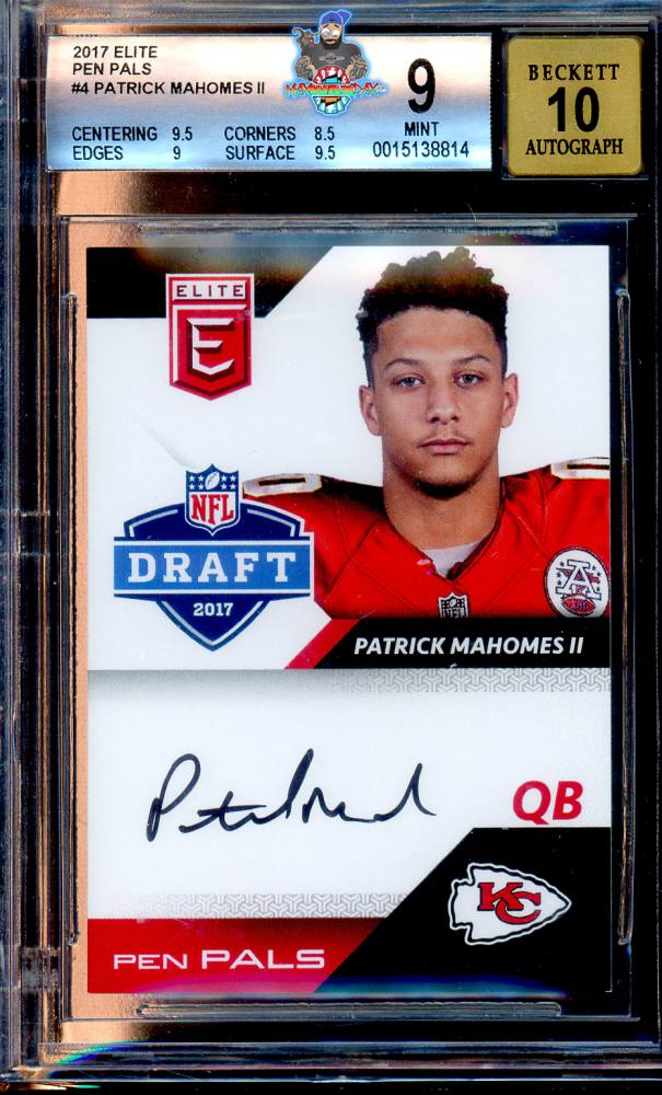 2017 Donruss Elite Pen Pals Autograph Patrick Mahomes II #PPPM