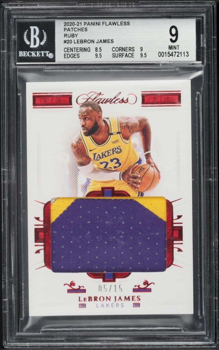 2020 Panini Flawless LeBron James Patch Ruby