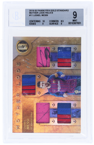 2019 Panini Fifa Gold Standard Mother Lode Relics Lionel Messi #MLLM /1