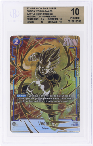 2024 Dragon Ball Games Battle Hour Deck Limited Tournament Top 16 Prizes Vegeta Gold #FP-007