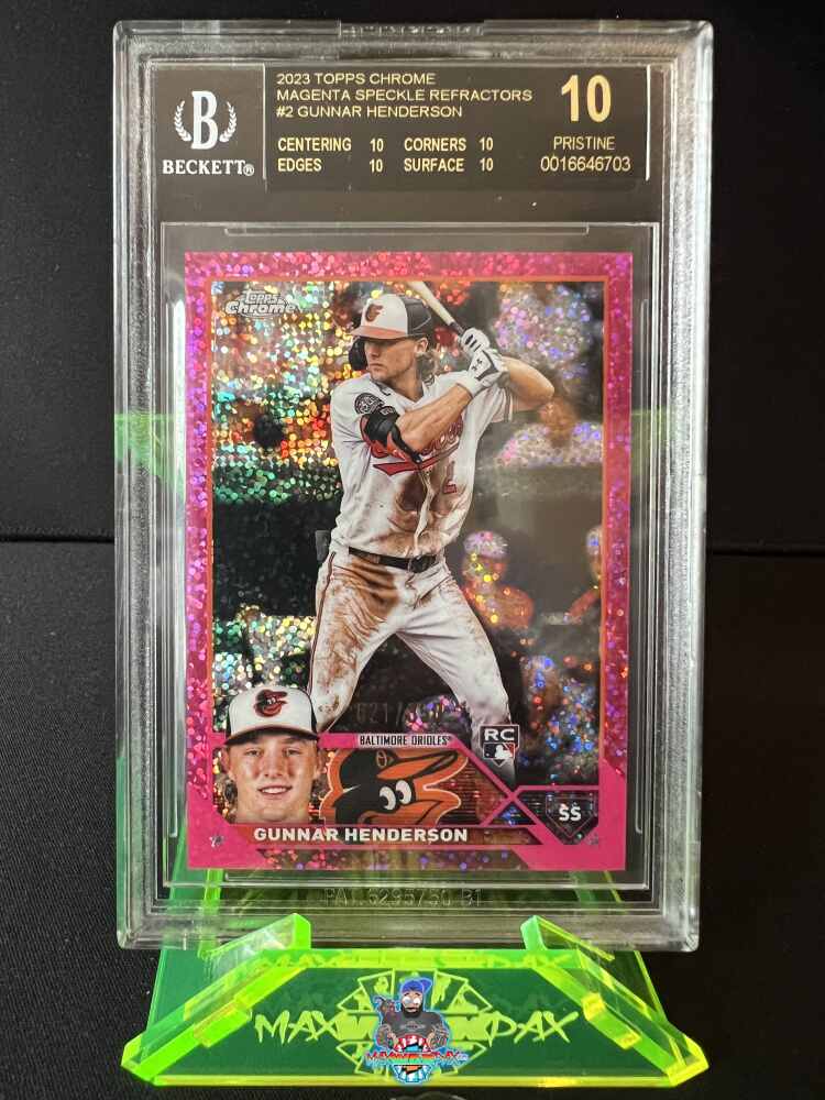 2023 Topps Chrome Magenta Speckle Refractor Gunnar Henderson #2 /350
