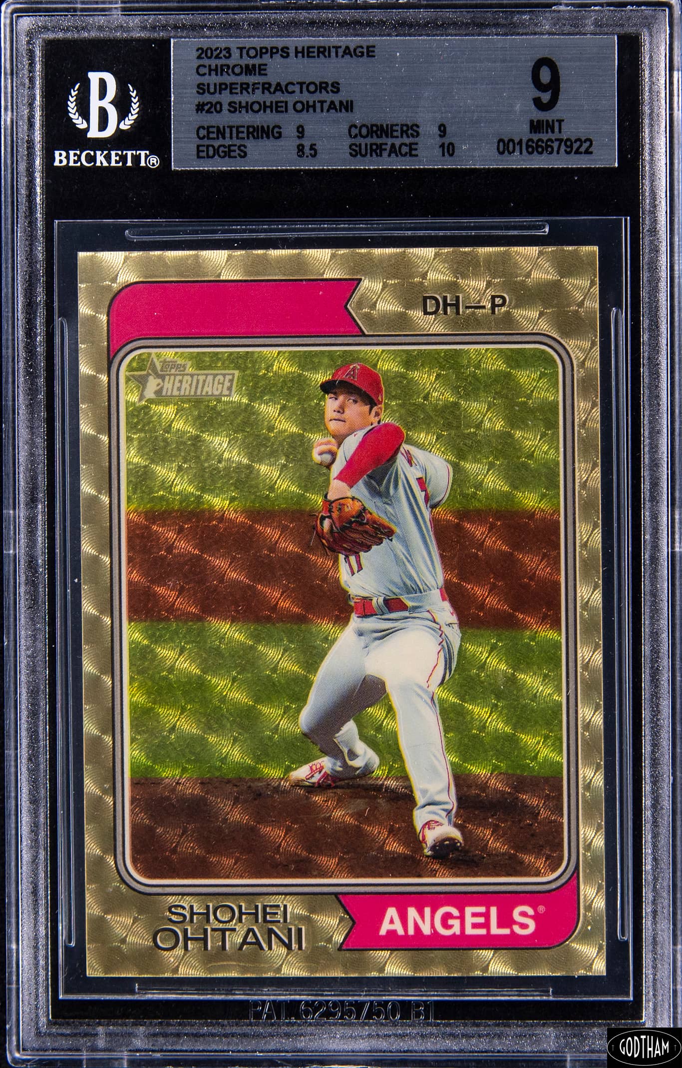 2023 Topps Heritage Chrome Superfractor Shohei Ohtani #20 /1