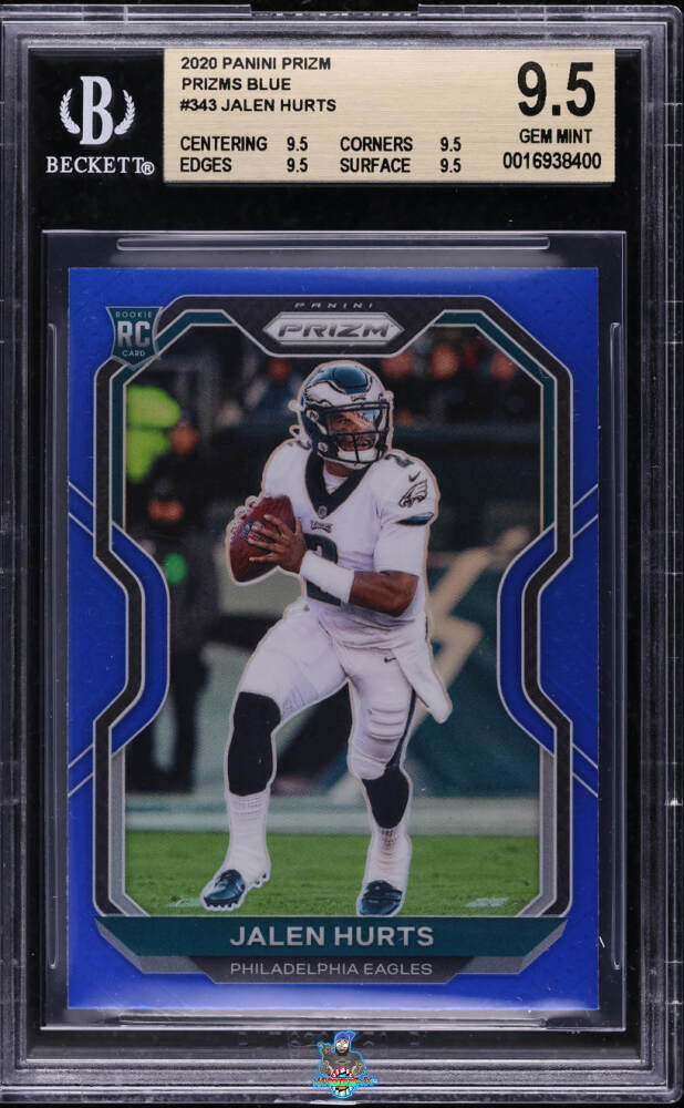 2020 Panini Prizm Blue Prizm Jalen Hurts #343