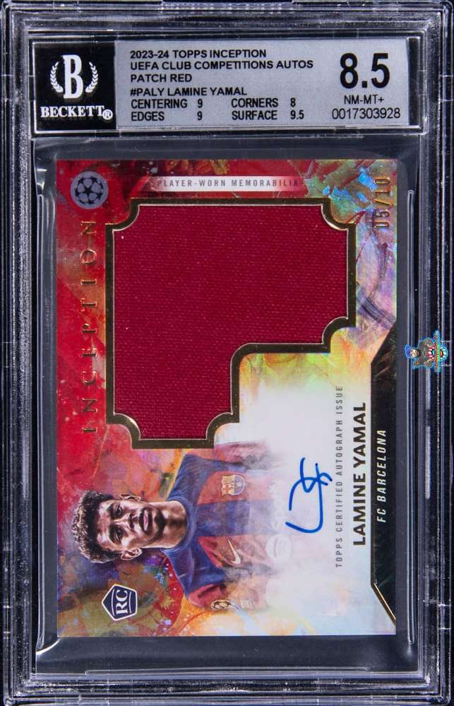 2023 Topps Inception UEFA Club Competitions Patch Autographs Red Lamine Yamal #PALY