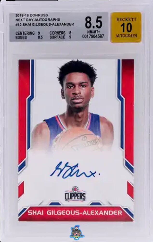 2018 Donruss Next Day Autograph Shai Gilgeous-Alexander #12