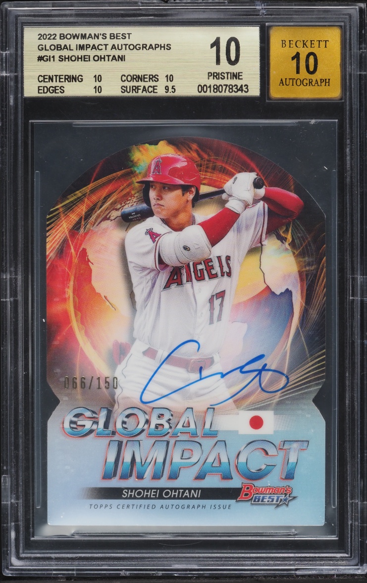2022 Bowman's Best Global Impact Autograph Shohei Ohtani #GI1 /150