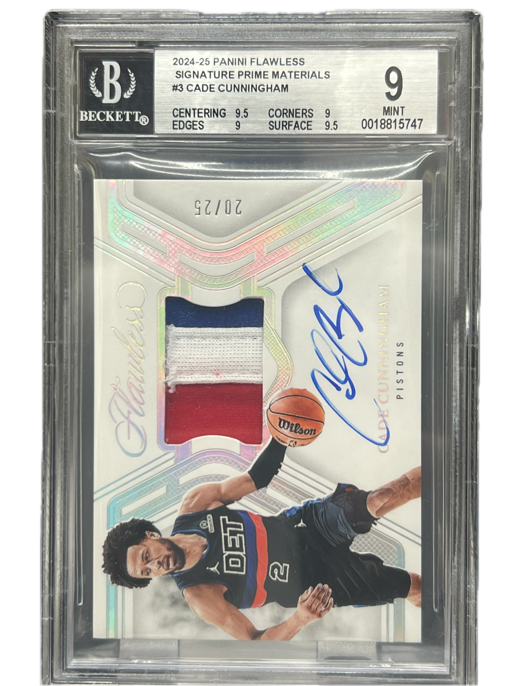 2024 Flawless Signature Prime Materials Cade Cunningham #3