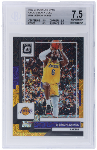 2022 Donruss Optic Choice Black Gold LeBron James #116 /8