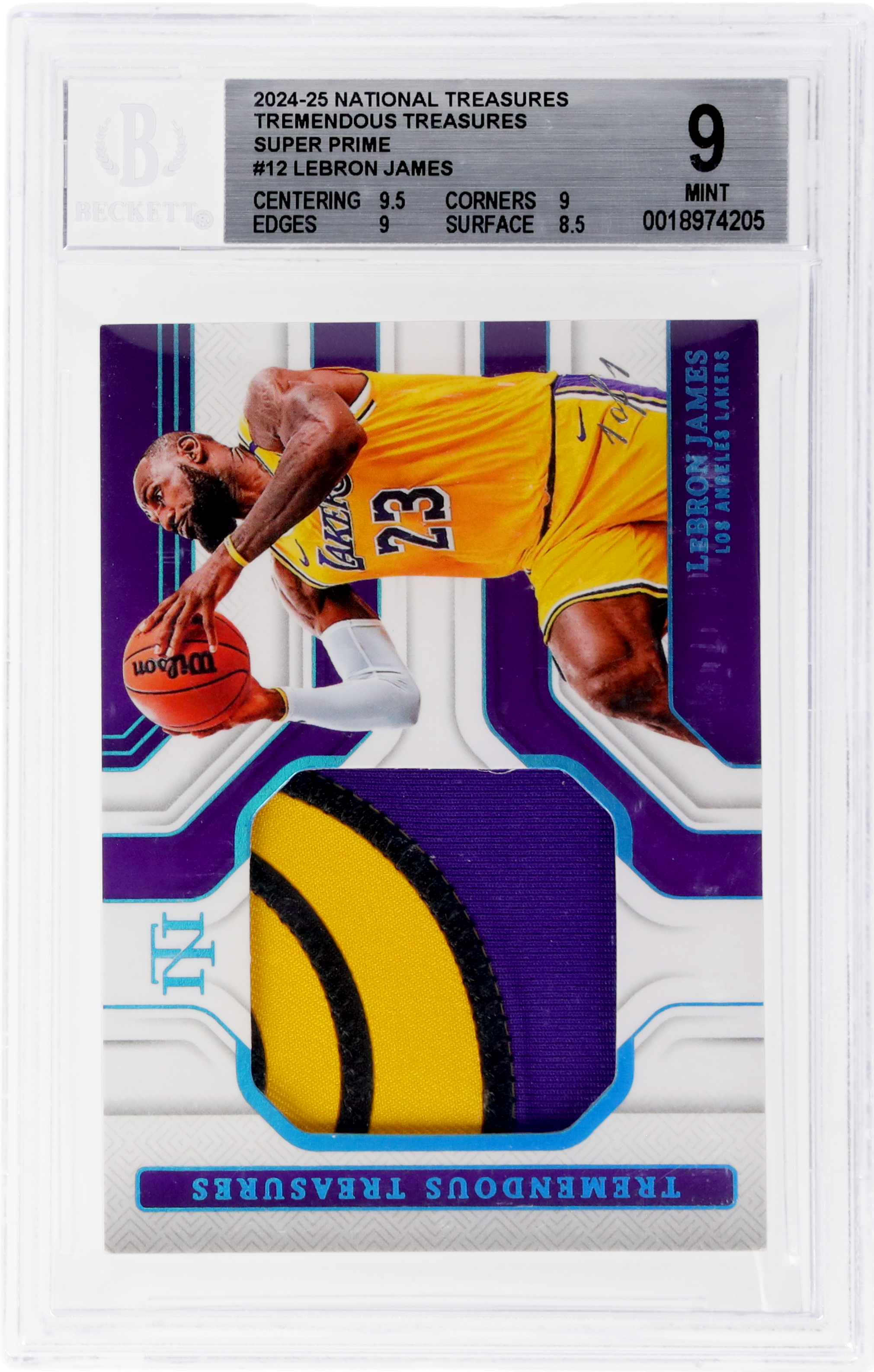 2024 National Treasures Tremendous Treasures Super Prime LeBron James #TT-LBJ /1