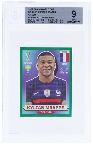 2022 Panini World Cup Stickers Green Kylian Mbappe #FRA19