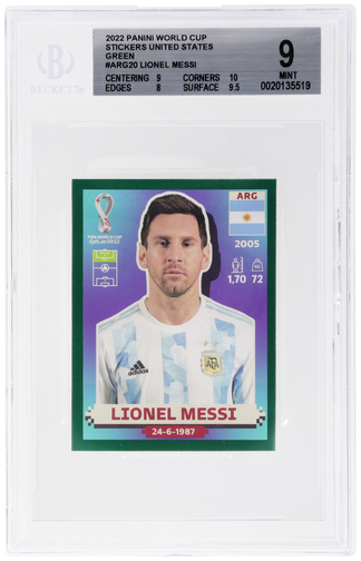 2022 Panini World Cup Stickers United States Green Lionel Messi #ARG20