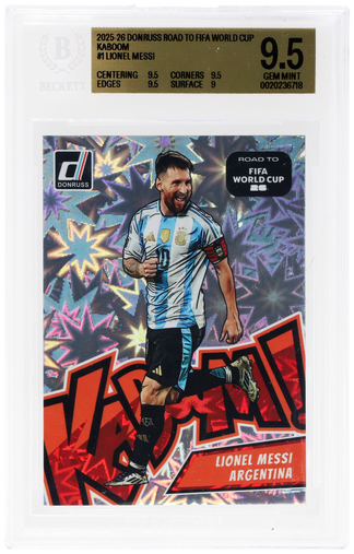 2025 Donruss Road To Fifa World Cup Kaboom! Lionel Messi #1