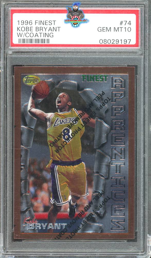 1996 Topps Finest Apprentices Bronze With Coating Kobe Bryant #74
