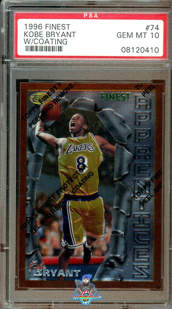 1996 Topps Finest Apprentices Bronze With Coating Kobe Bryant #74