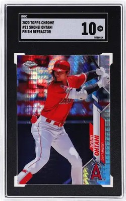 2020 Shohei Ohtani SGC 10 Topps Chrome Prism Refractor #21
