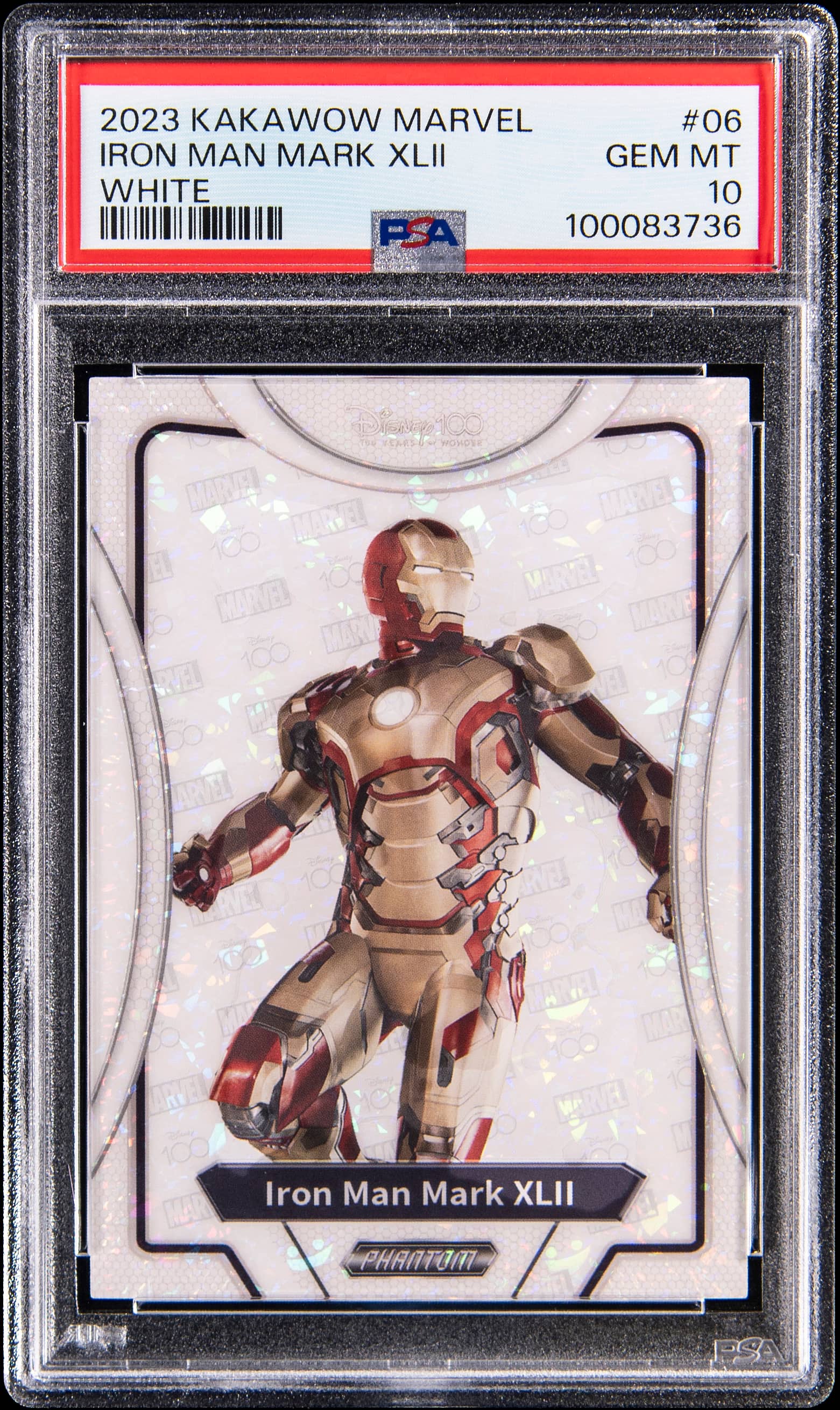 2023 Kakawow Phantom Disney100 Marvel White Iron Man Mark Xlii #6