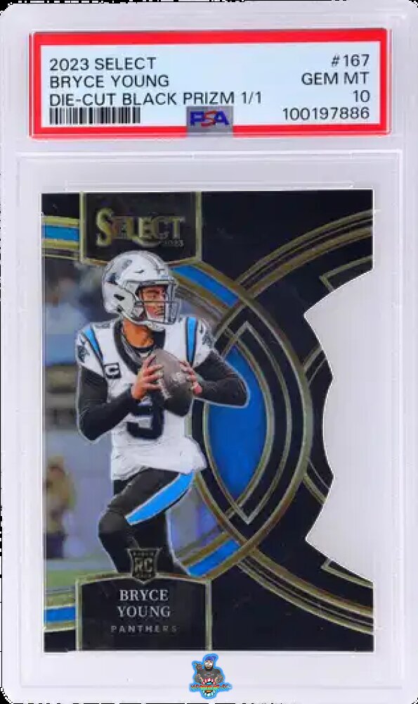 2023 Panini Select Premier Level Die-Cut Black Prizm Bryce Young #167 /1
