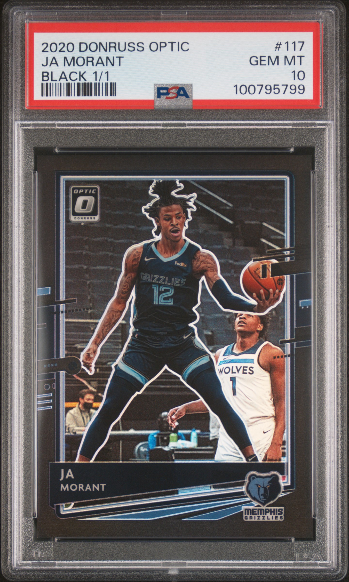 2020 Donruss Optic Black Ja Morant #117 /1