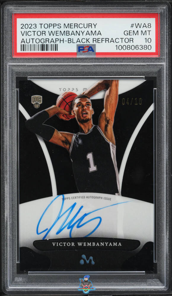 2023 Topps Mercury: Victor Wembanyama Autographs Autograph-Black Refractor Victor Wembanyama #WA8