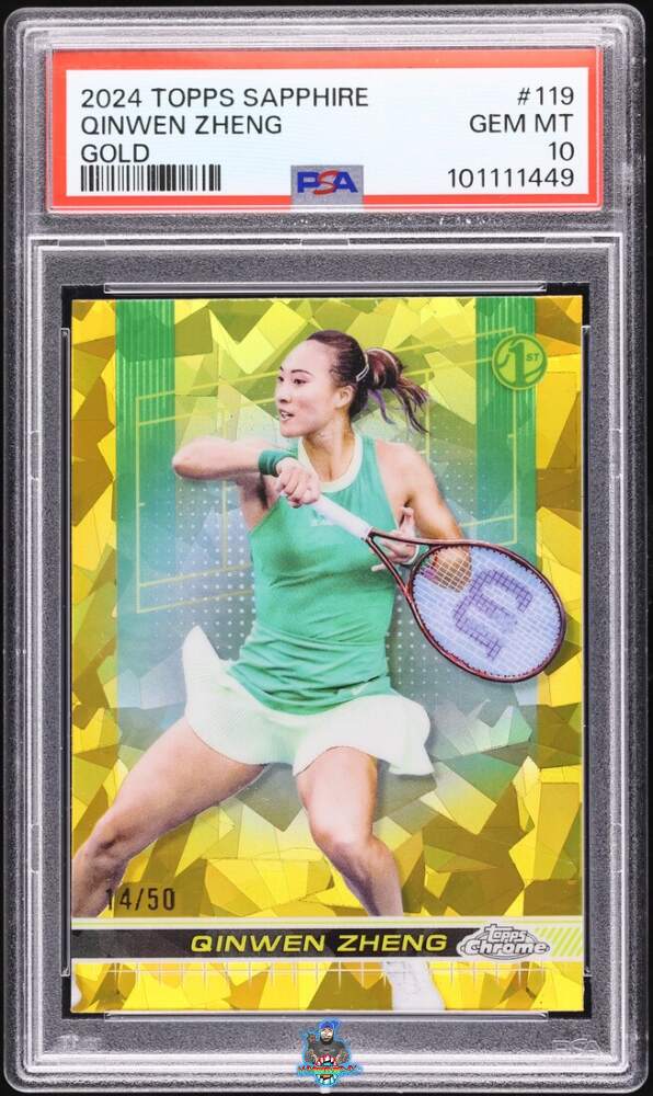 2024 Topps Chrome Sapphire Tennis Gold Qinwen Zheng #119