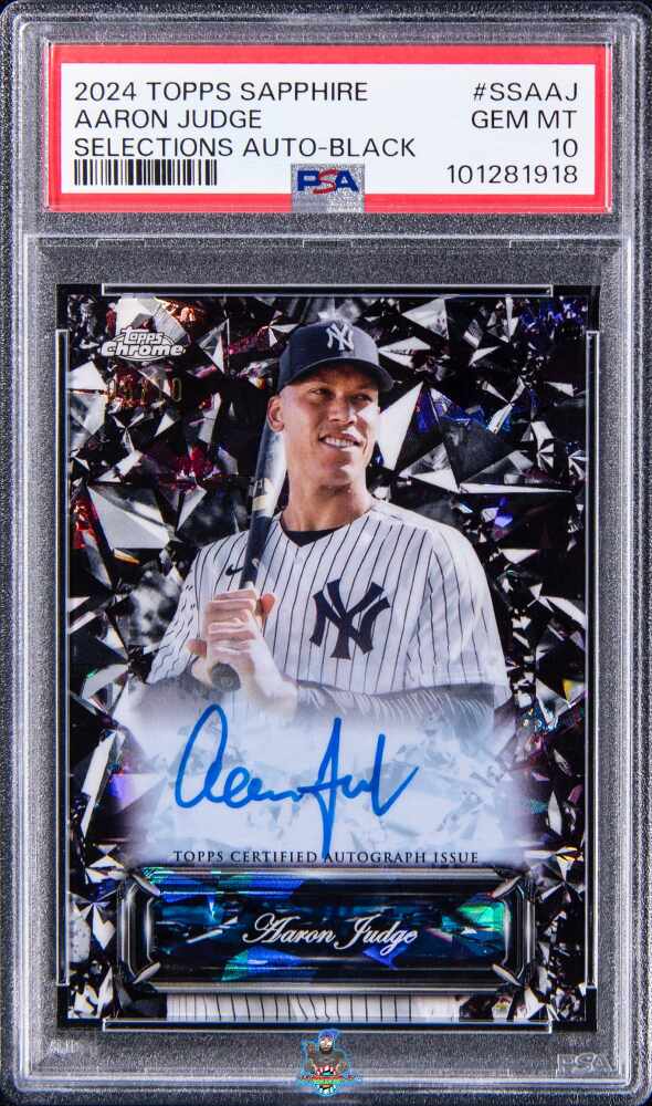 2024 Topps Chrome Sapphire Sapphire Selections Autographs Selections Auto-Black Aaron Judge #SSAAJ